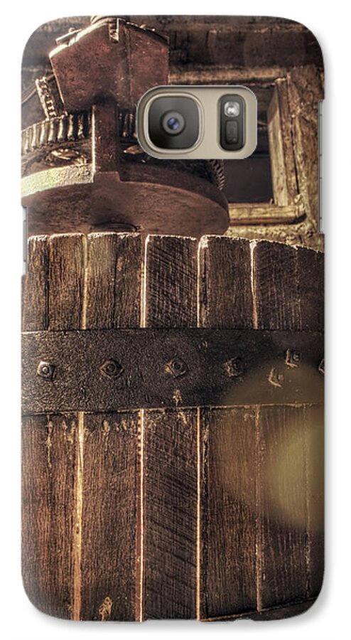 Wine Press Galaxy S7 Case featuring the photograph Grape Press at Wiederkehr by Jason Politte