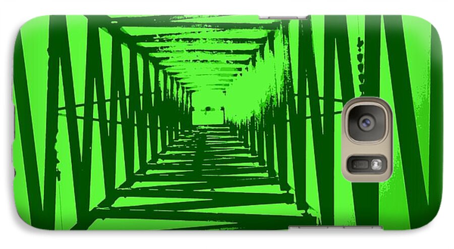 Green Galaxy S7 Case featuring the photograph Green Perspective by Clare Bevan