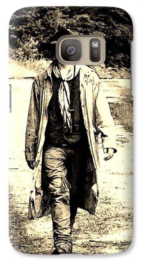 Photo Galaxy S7 Case featuring the photograph Gunslinger by M Three Photos