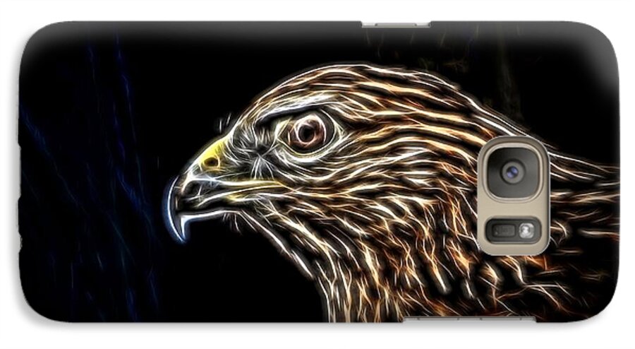 Hawk Galaxy S7 Case featuring the photograph Hawk by Ludwig Keck