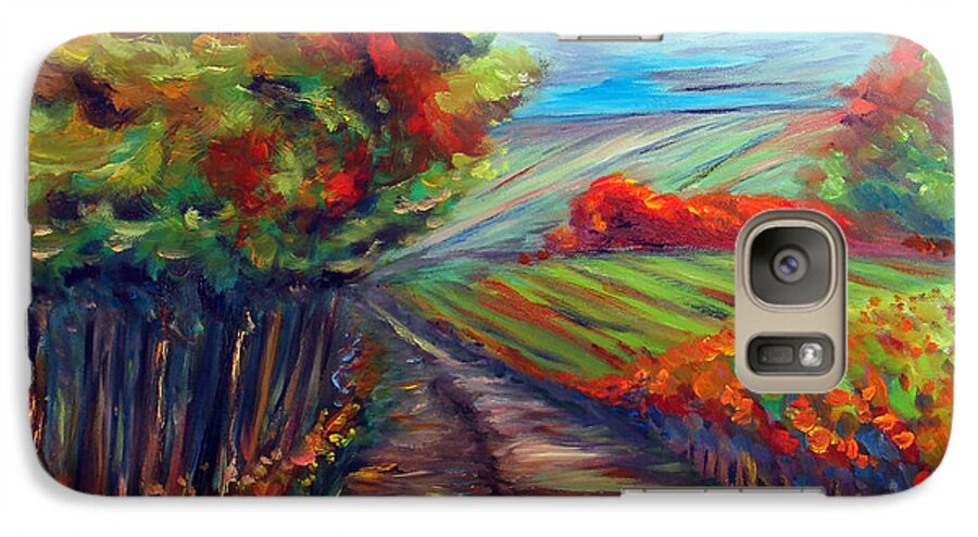 Landscape Galaxy S7 Case featuring the painting He Walks with Me by Meaghan Troup