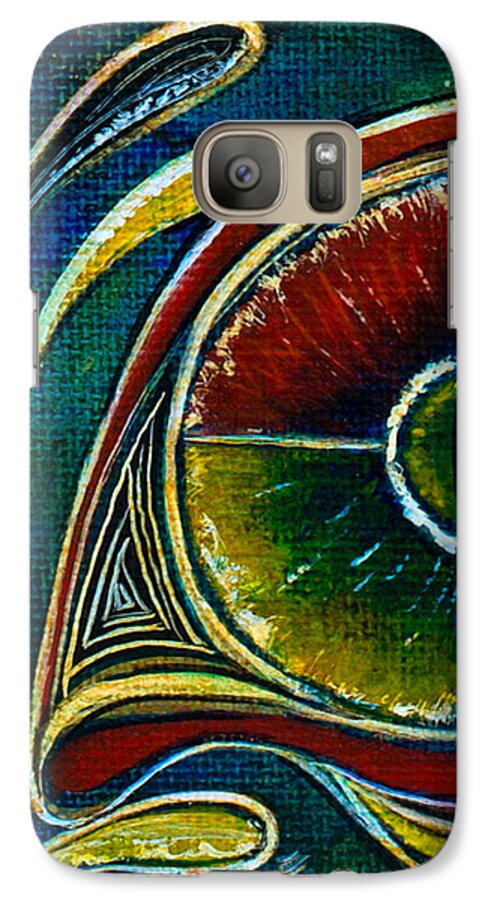 Deborha Kerr Galaxy S7 Case featuring the painting Healer Spirit Eye by Deborha Kerr