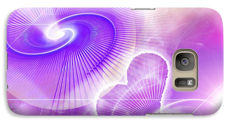 Spiritual Art Galaxy S7 Case featuring the digital art Heart Magic by Ute Posegga-Rudel