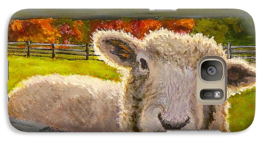 Animal Galaxy S7 Case featuring the painting Hello by Joe Bergholm