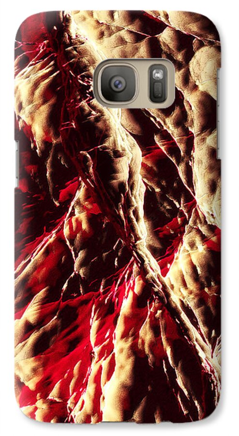 Abstracts Galaxy S7 Case featuring the digital art Hidden Faces by Matthew Lindley