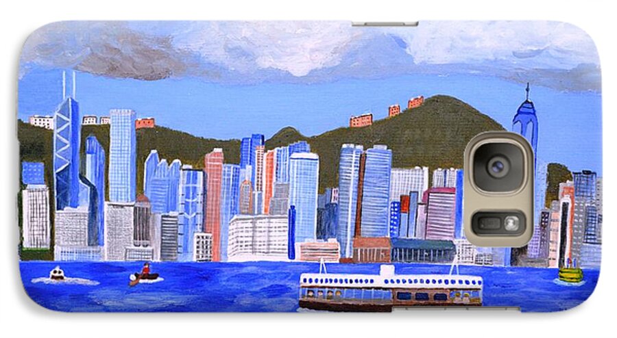 Hong Kong Galaxy S7 Case featuring the painting Hong Kong by Magdalena Frohnsdorff