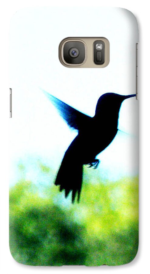 Hummingbird Galaxy S7 Case featuring the digital art Hummingbird Hover by Lizi Beard-Ward