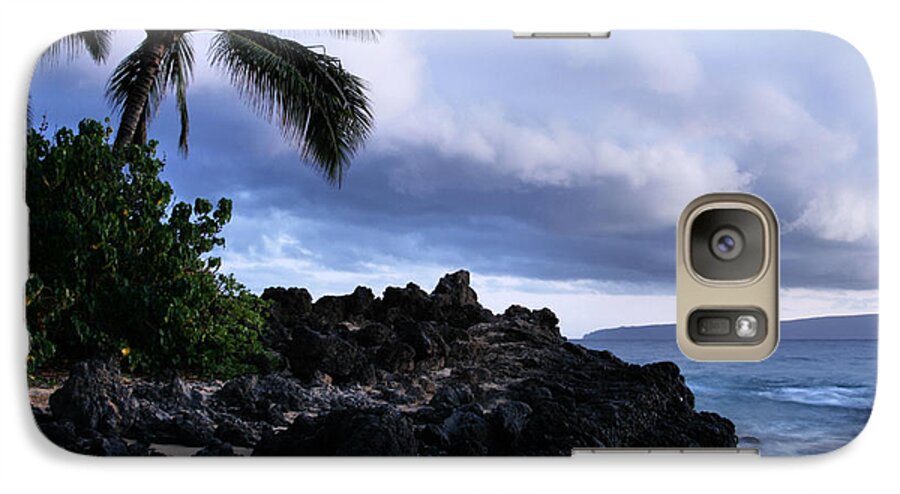 Aloha Galaxy S7 Case featuring the photograph I ke kai Hawanawana Eia kuu lei Aloha - Paako Beach Maui Hawaii by Sharon Mau