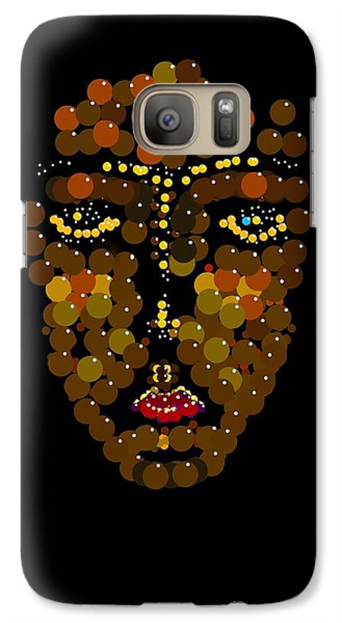 Iphone Galaxy S7 Case featuring the digital art I Phone Face by R Allen Swezey