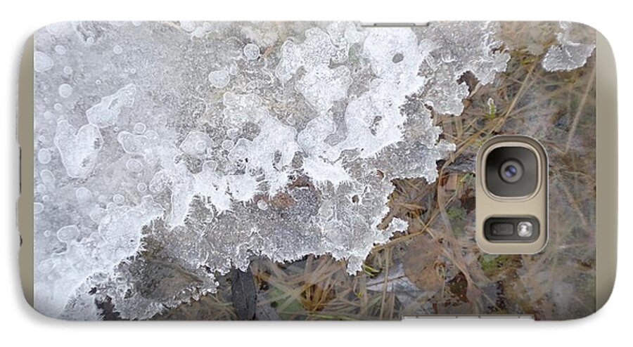 Ice Galaxy S7 Case featuring the photograph Ice Edges-IV by Patricia Overmoyer