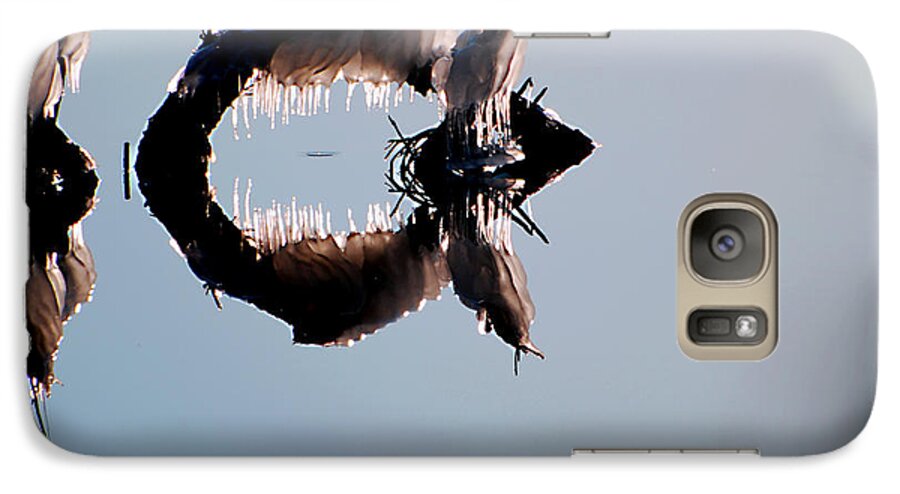 Ice Galaxy S7 Case featuring the photograph Ice Snail by Linda Cox