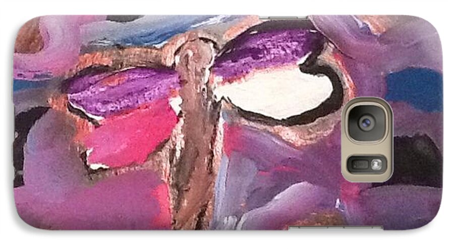 Dragonflies Galaxy S7 Case featuring the painting Isabel's dragon by Megan Walsh
