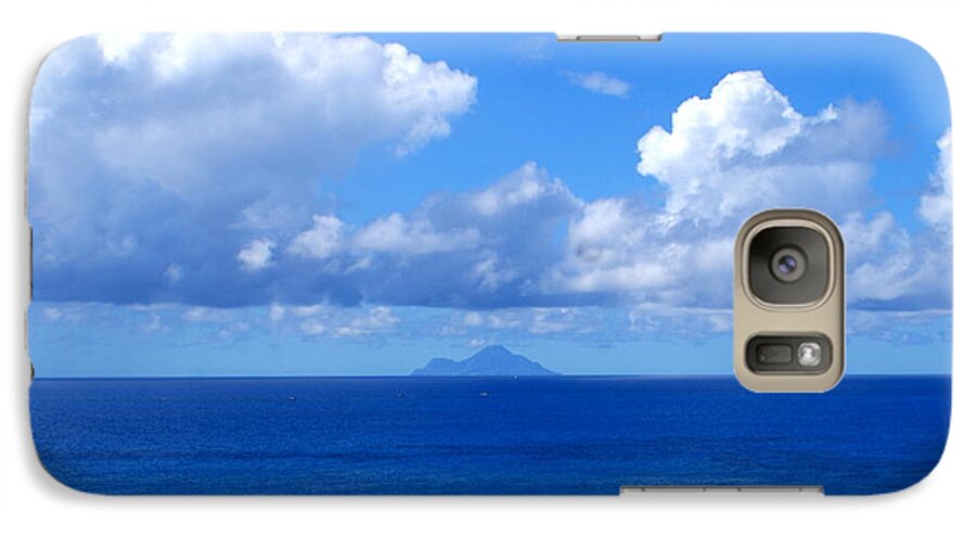 Ocean Galaxy S7 Case featuring the photograph Island in the distance by Lois Lepisto