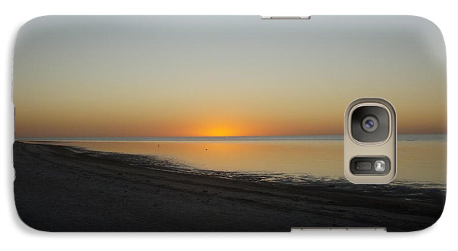 Sun Galaxy S7 Case featuring the photograph Island Sunset by Robert Nickologianis