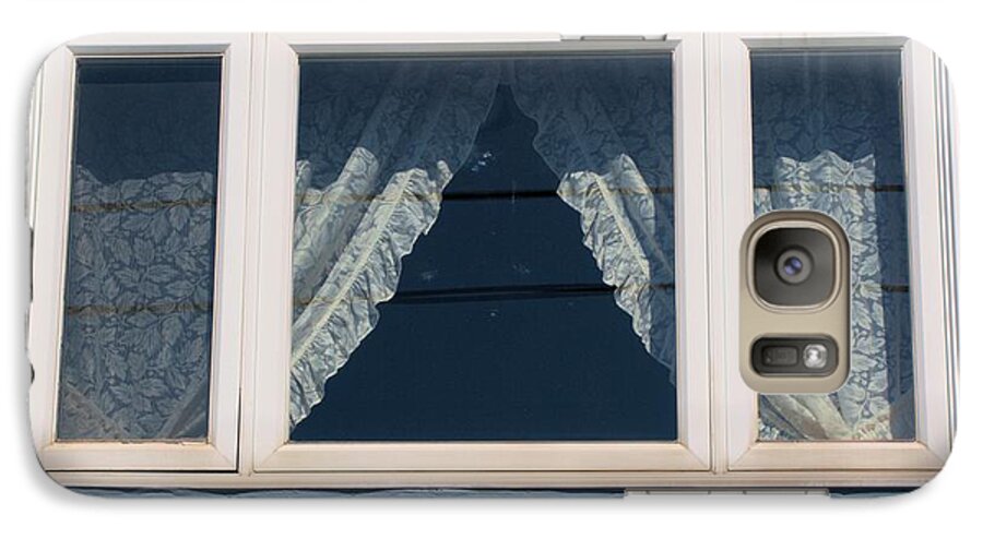 Window Galaxy S7 Case featuring the photograph Lace curtains 2 by Douglas Pike