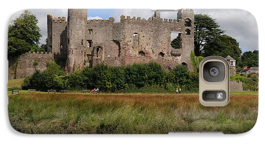 Castle Galaxy S7 Case featuring the photograph Laugharne Castle by Jeremy Voisey