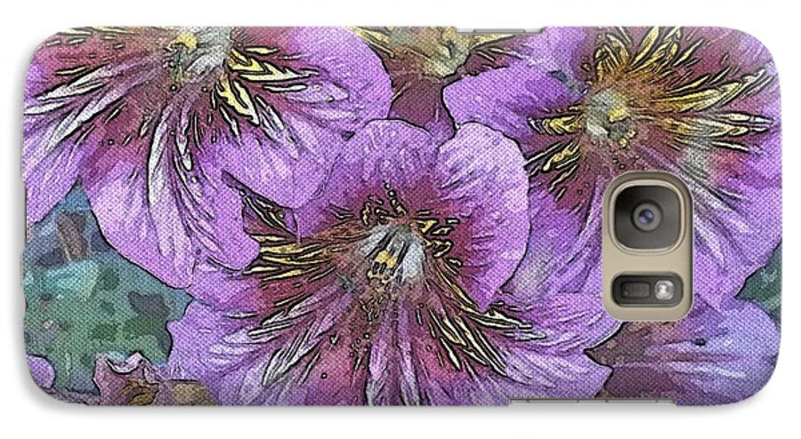 Painted Flowers Galaxy S7 Case featuring the photograph Lavender dreams by Garnett Jaeger