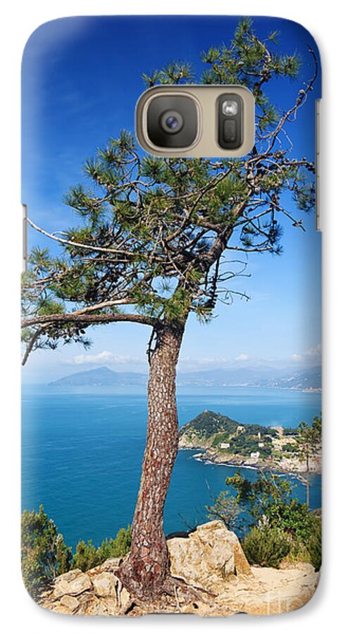 Bay Galaxy S7 Case featuring the photograph Liguria - Tigullio gulf by Antonio Scarpi