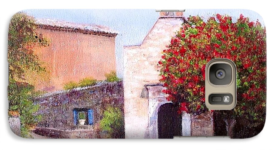 Little Chapel Galaxy S7 Case featuring the painting Little Chapel France by Cindy Plutnicki