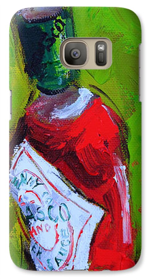 Tabasco Galaxy S7 Case featuring the painting Little Hot by Carole Foret