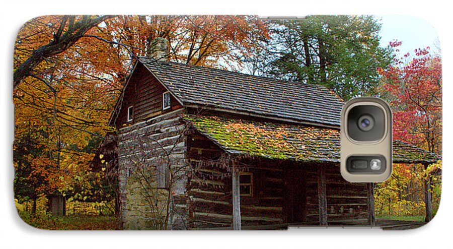Log Cabin Galaxy S7 Case featuring the photograph Log Cabin 1 by Jim McCain