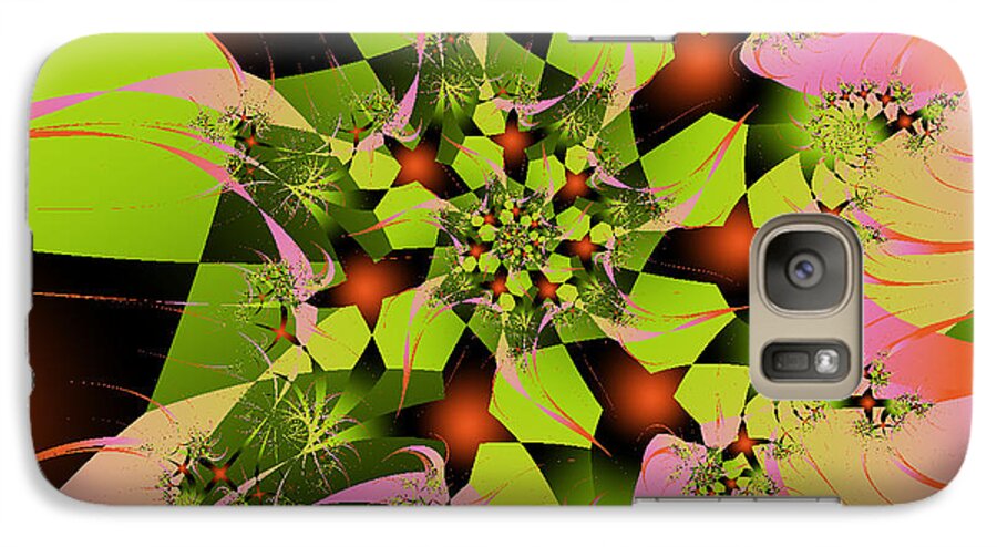 Fractal Art Galaxy S7 Case featuring the digital art Loud Bouquet by Elizabeth McTaggart
