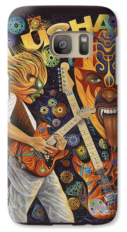 Lucha Galaxy S7 Case featuring the painting Lucha Rock by Ricardo Chavez-Mendez