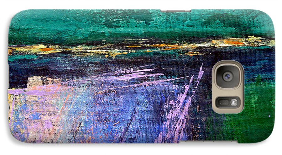 Abstract Galaxy S7 Case featuring the painting March Crossing by Jim Whalen