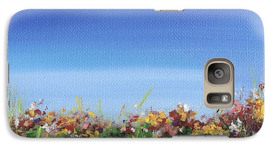 Field Galaxy S7 Case featuring the painting Meadow by Natasha Denger