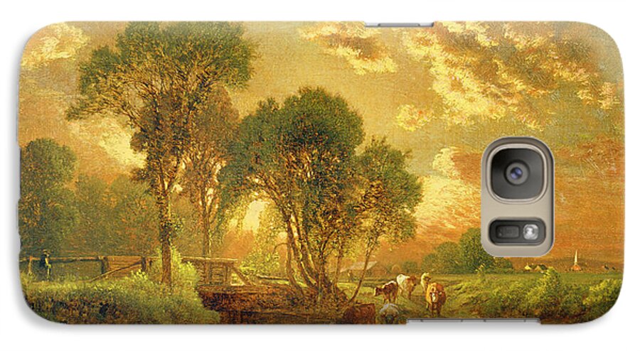 Inness Galaxy S7 Case featuring the painting Medfield Massachusetts by Inness