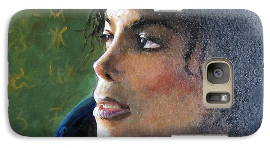 Michael Joseph Jackson Galaxy S7 Case featuring the painting Michael Joseph Jackson by Jieming Wang