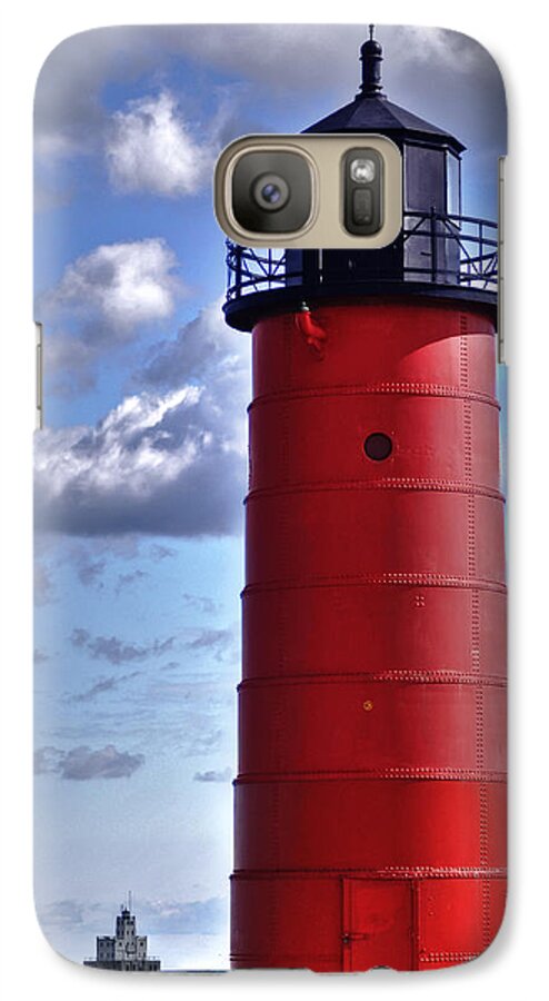Lighthouse Galaxy S7 Case featuring the photograph Milwaukee Pierhead Light by Deborah Klubertanz