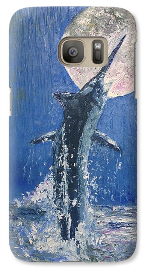 Marlin Galaxy S7 Case featuring the painting Moonlight by Stan Tenney