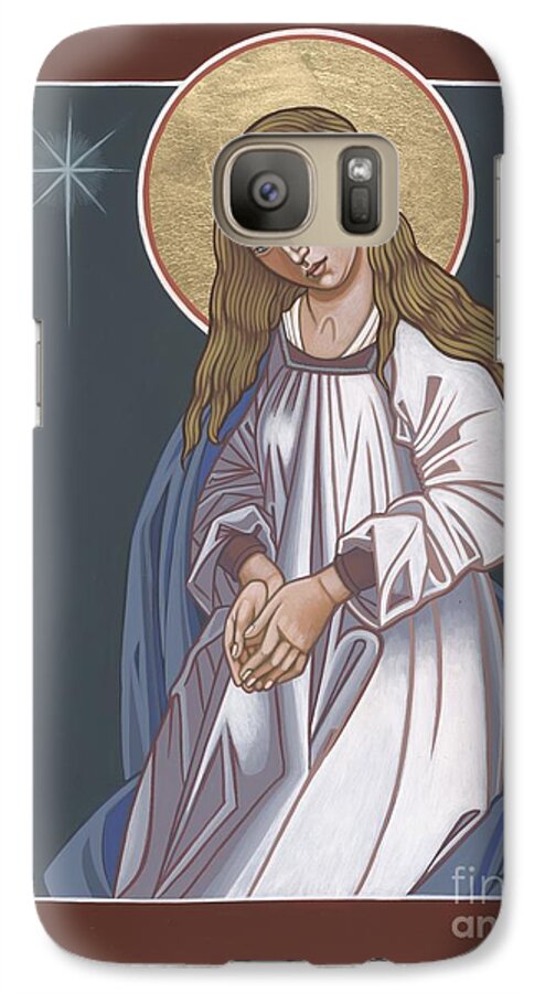 mother Of God Waiting In Adoration Pregnant Mary Galaxy S7 Case featuring the painting Mother of God Waiting in Adoration 248 by William Hart McNichols