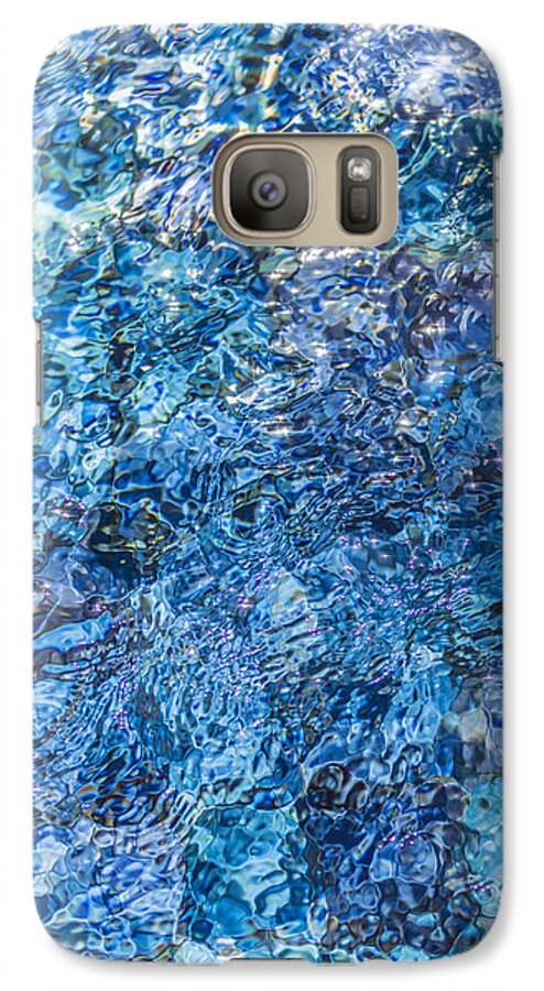 Water Galaxy S7 Case featuring the photograph Moving water 1 by Leigh Anne Meeks