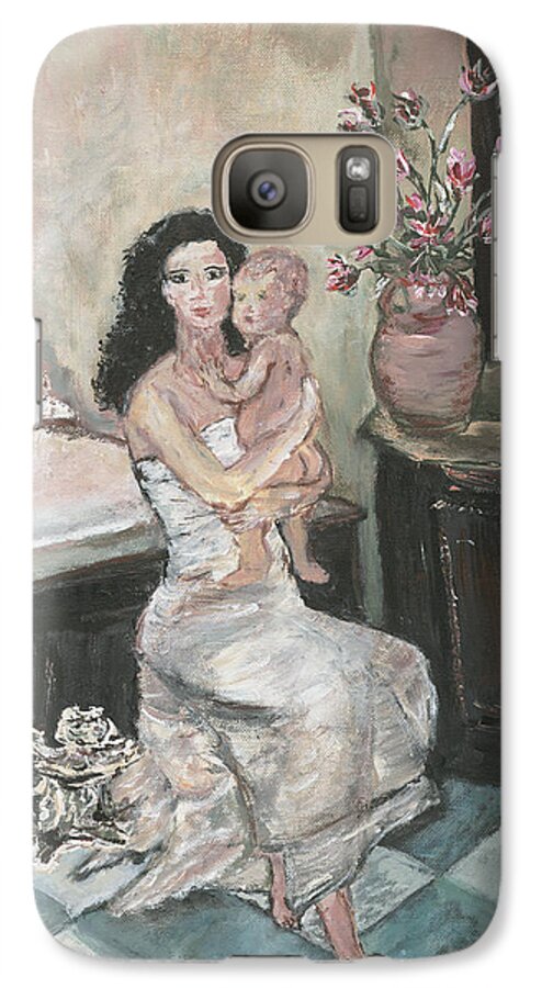 Art Collectors Galaxy S7 Case featuring the painting My Little Soul by Helena Bebirian