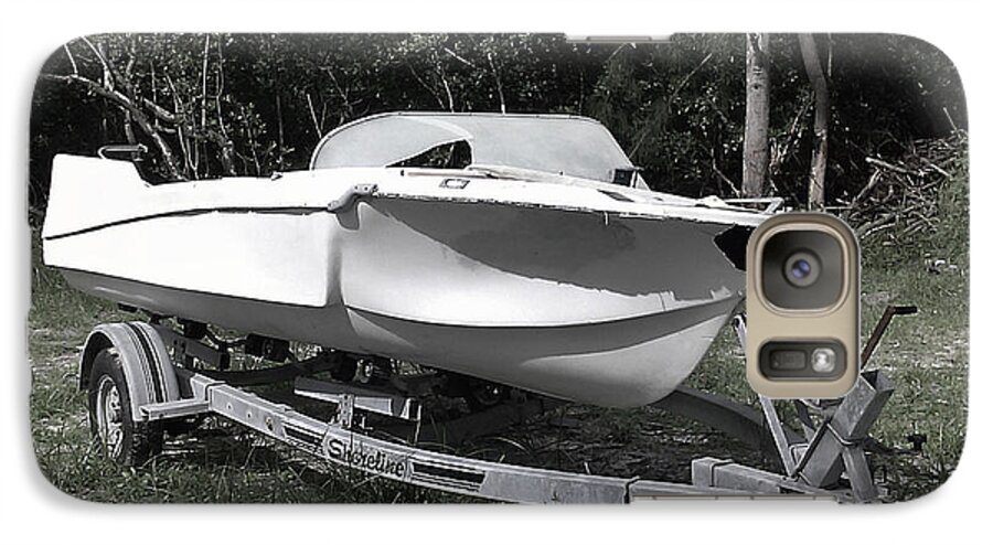 Styeve Sperry Mighty Sight Atudio - Photo Art Nautical - Boats - Speed Boat Water Craft Galaxy S7 Case featuring the photograph My New Boat by Steve Sperry