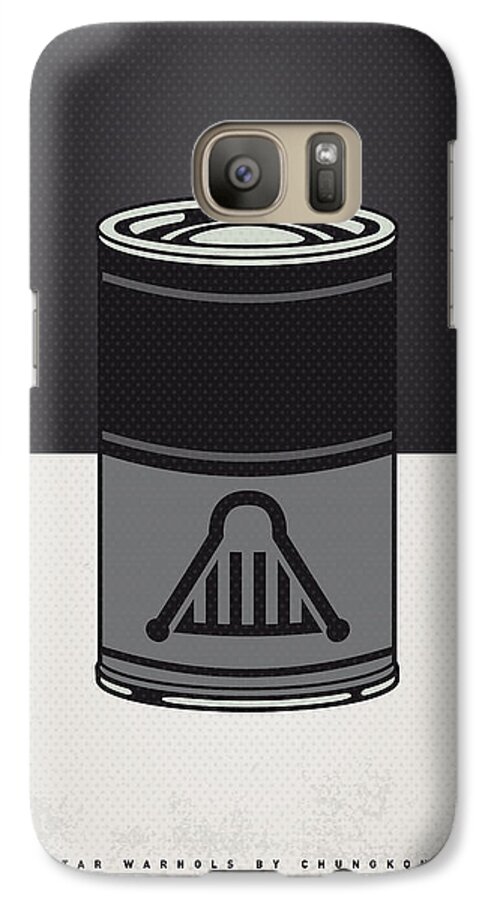 Star Galaxy S7 Case featuring the digital art My Star Warhols Darth Vader Minimal Can Poster by Chungkong Art