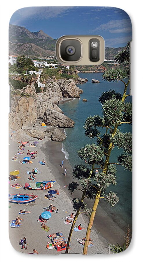 Spain Galaxy S7 Case featuring the photograph Nerja beach by Rod Jones