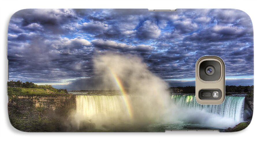 Niagara Falls Galaxy S7 Case featuring the photograph Niagara Falls Rainbow by Shawn Everhart