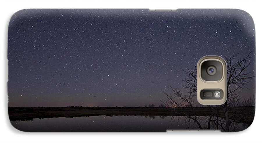 Alone Galaxy S7 Case featuring the photograph Night Sky Reflection by Melany Sarafis