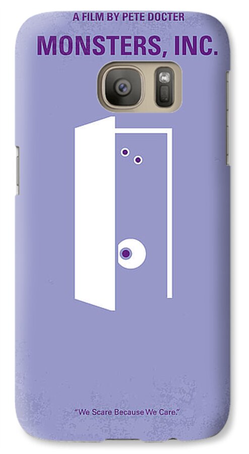 Monster Galaxy S7 Case featuring the digital art No161 My Monster Inc minimal movie poster by Chungkong Art