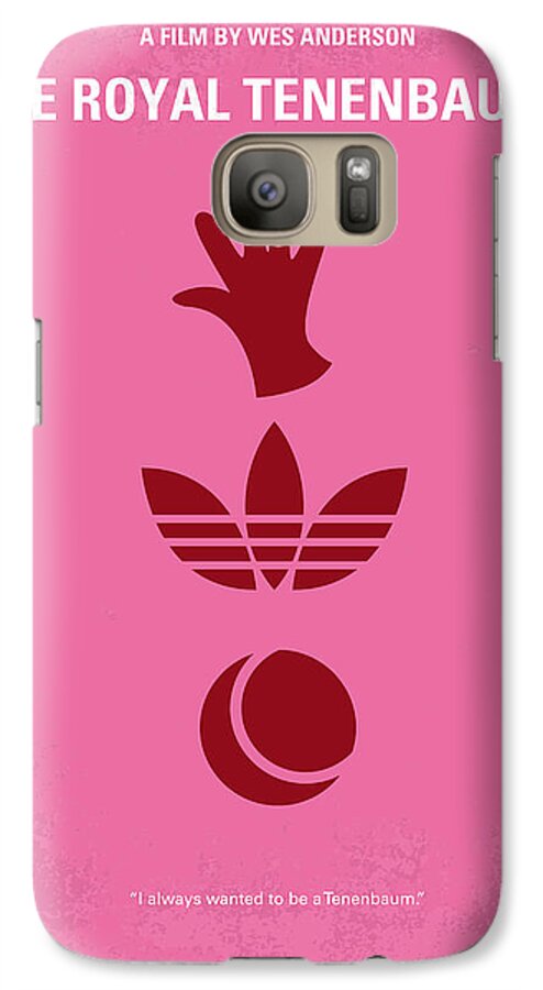 The Royal Tenenbaums Galaxy S7 Case featuring the digital art No320 My The Royal Tenenbaums minimal movie poster by Chungkong Art