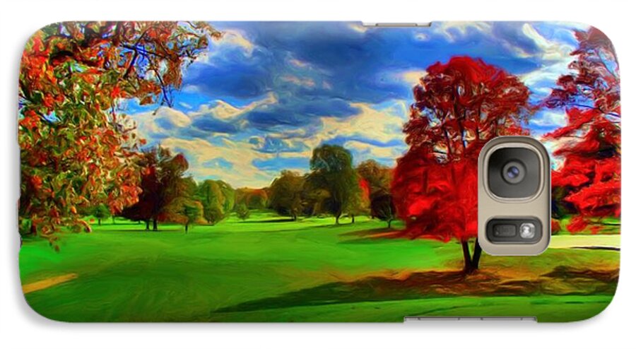 Golf Galaxy S7 Case featuring the digital art Number 13 by Dennis Lundell