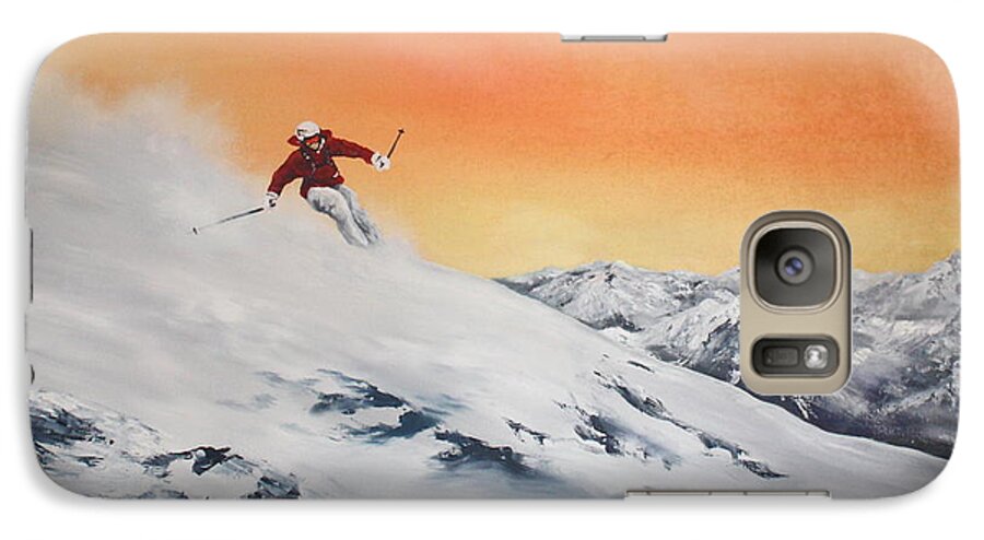 Italy Galaxy S7 Case featuring the painting On the Slopes by Jean Walker