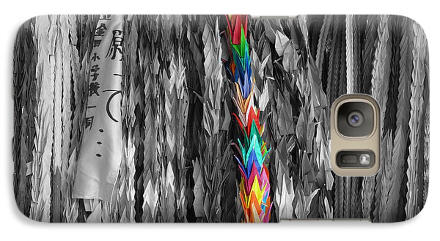 Origami Galaxy S7 Case featuring the photograph One Thousand Paper Cranes by Cassandra Buckley