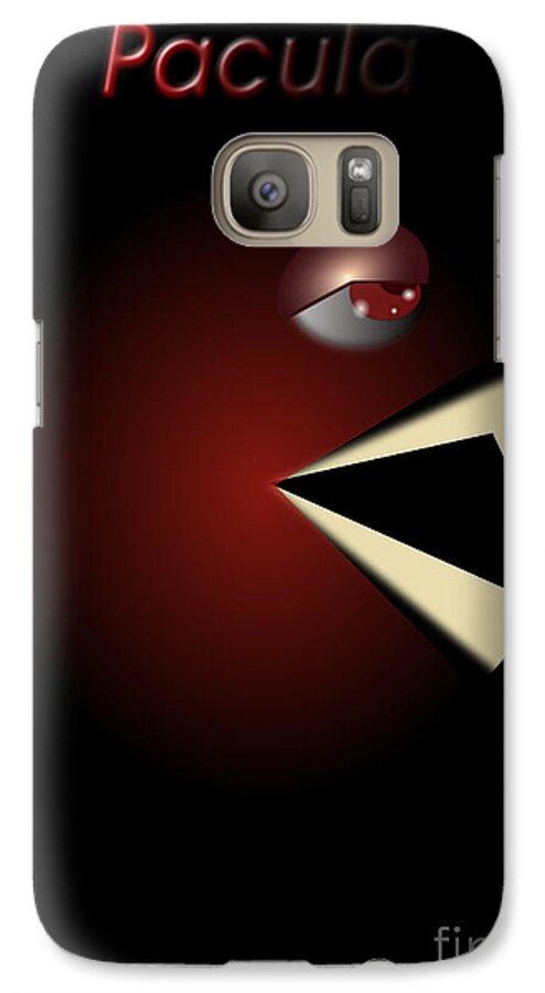 Pacman Galaxy S7 Case featuring the digital art Pacula by Vintage Collectables