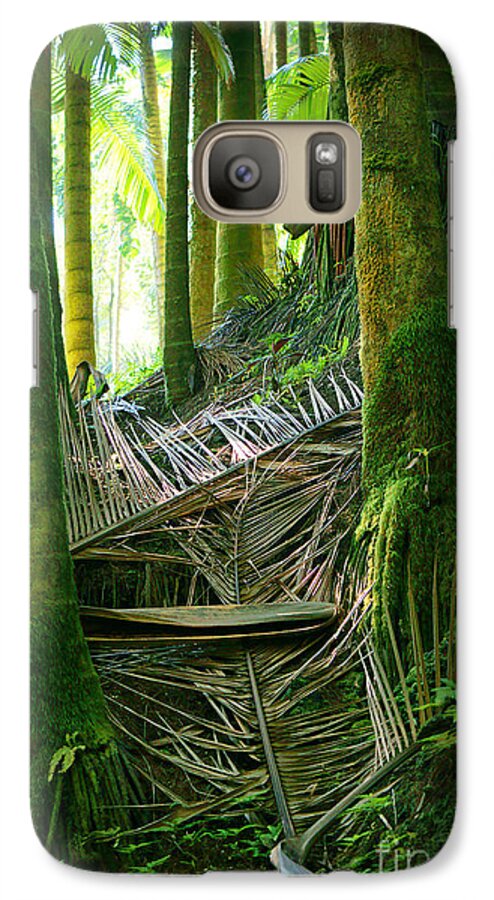 Palm Tree Galaxy S7 Case featuring the photograph Palm Forest by Ellen Cotton