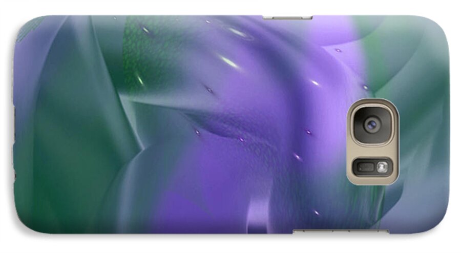 Parallel Universes Galaxy S7 Case featuring the digital art Parallel universes - abstract art by Giada Rossi by Giada Rossi