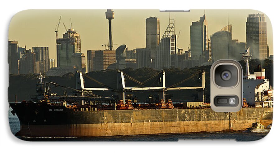 Sunset Galaxy S7 Case featuring the photograph Passing Sydney in the sunset by Miroslava Jurcik